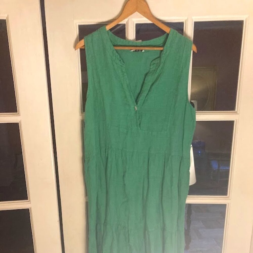 Randi Reiss  Sleeveless Maxi Green Dress
